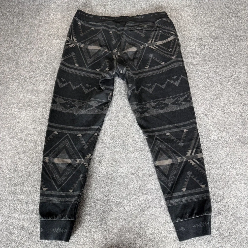 Polo Ralph Lauren Mens M Gray Aztec Southwestern Jogger Sweatpants Fleece Lounge